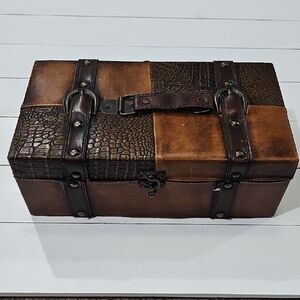 Brown Leather Decorative Box